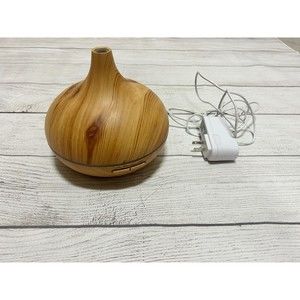 Aroma Diffuser & Essential Oils Brown Wood Grain Ultrasonic Cool Mist